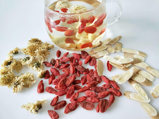 흰 국화 건강 차